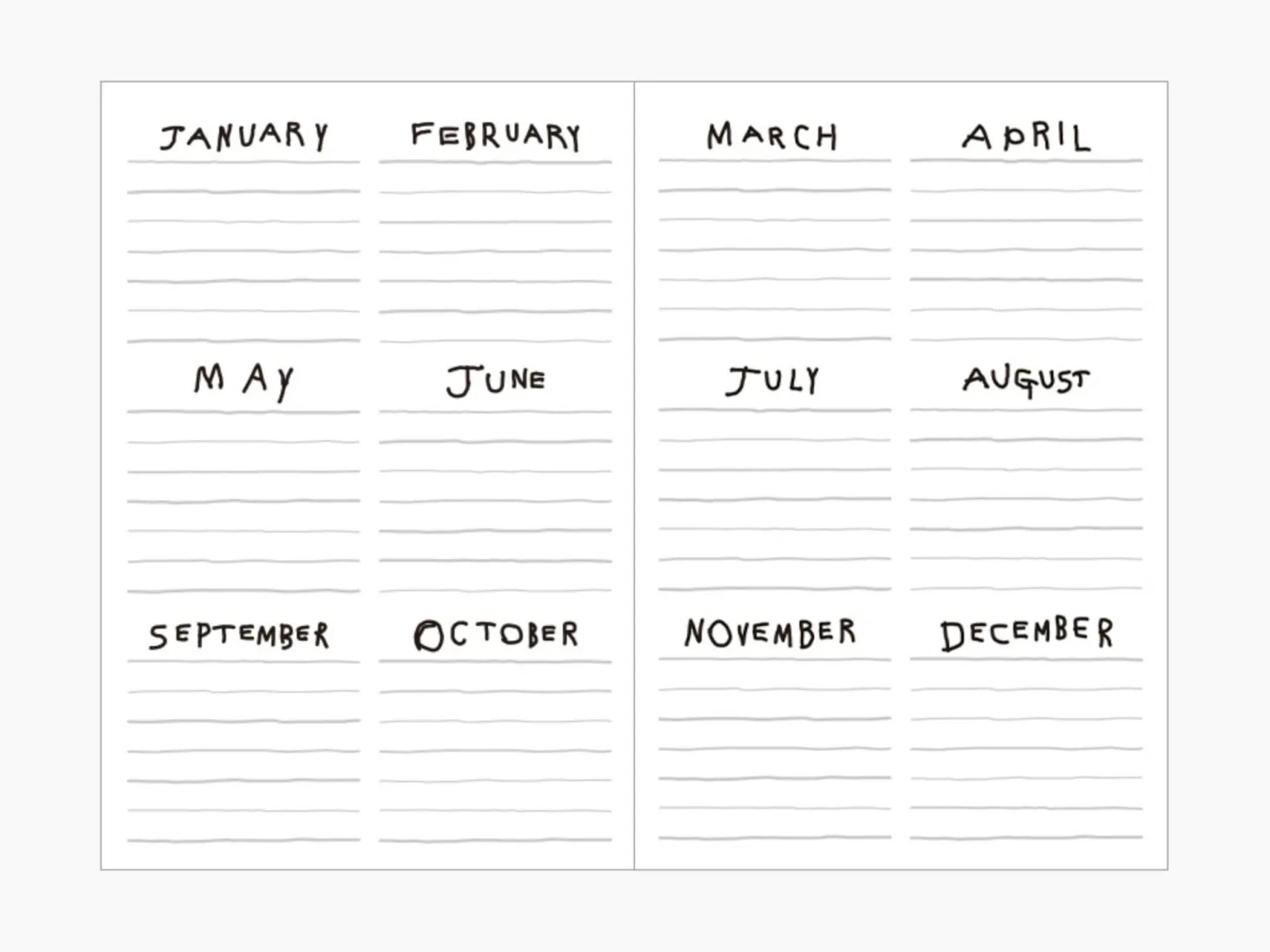 All Season Drawing Daily Planner