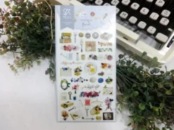 Antique Floral Deco Sticker