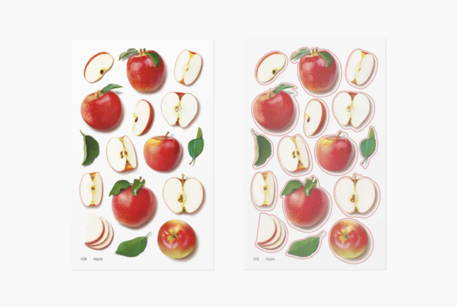 Apple Pressed Fruit Sticker