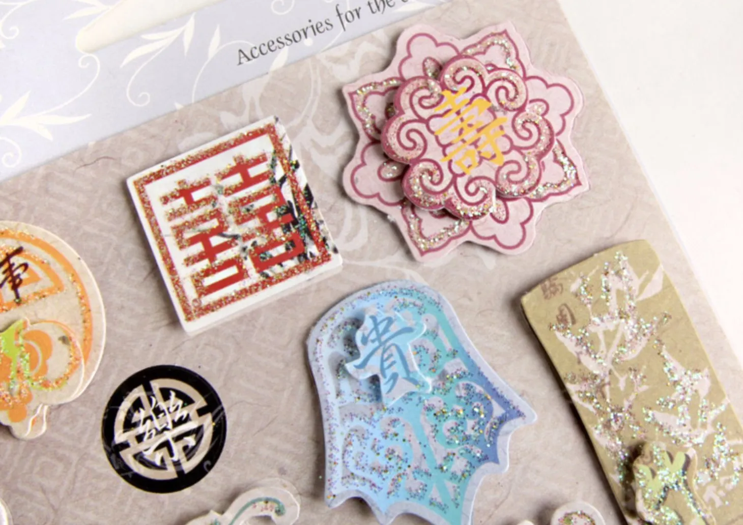 Asia Themed 3D Deco Sticker