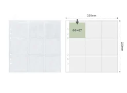 Basic 6 Ring A5 Wide Double-sided Pocket Refill
