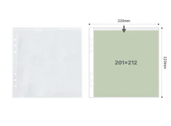 Basic 6 Ring A5 Wide Double-sided Pocket Refill