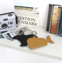 Bear Vegan Leather Key Ring