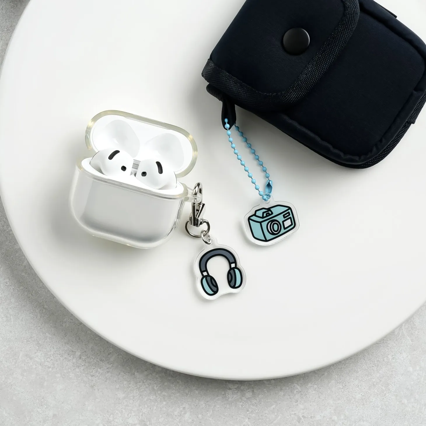 Button Earphone Pouch