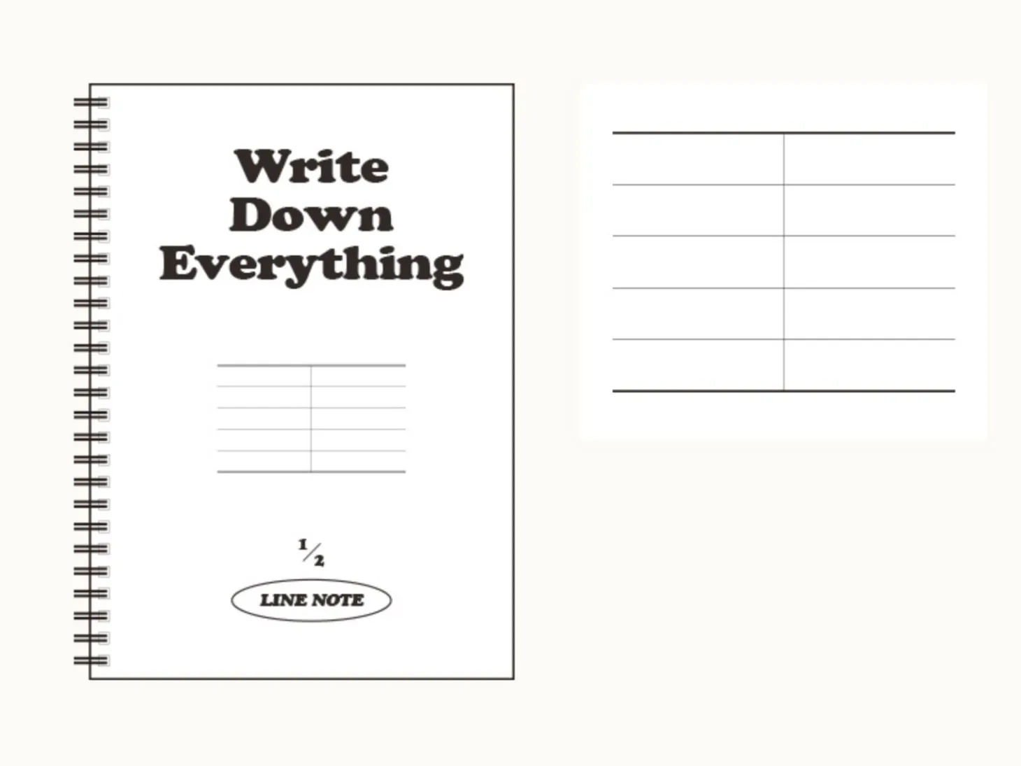 B&W A5 Spiral Notebook