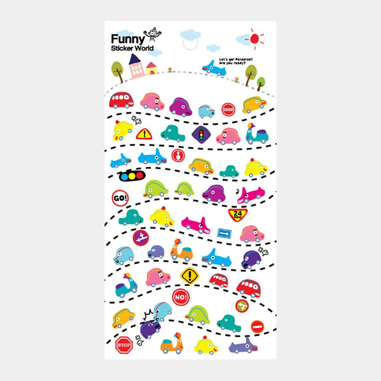Cars Emoji Puffy Sticker