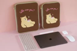 Cat & Bear 11 in. iPad Pouch