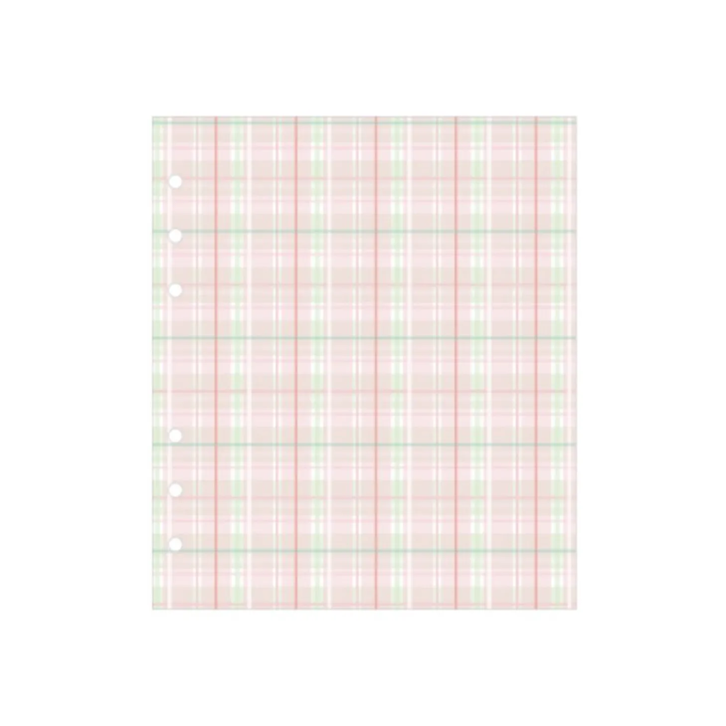 Check Pattern 6 Ring A6 Wide Note Refill