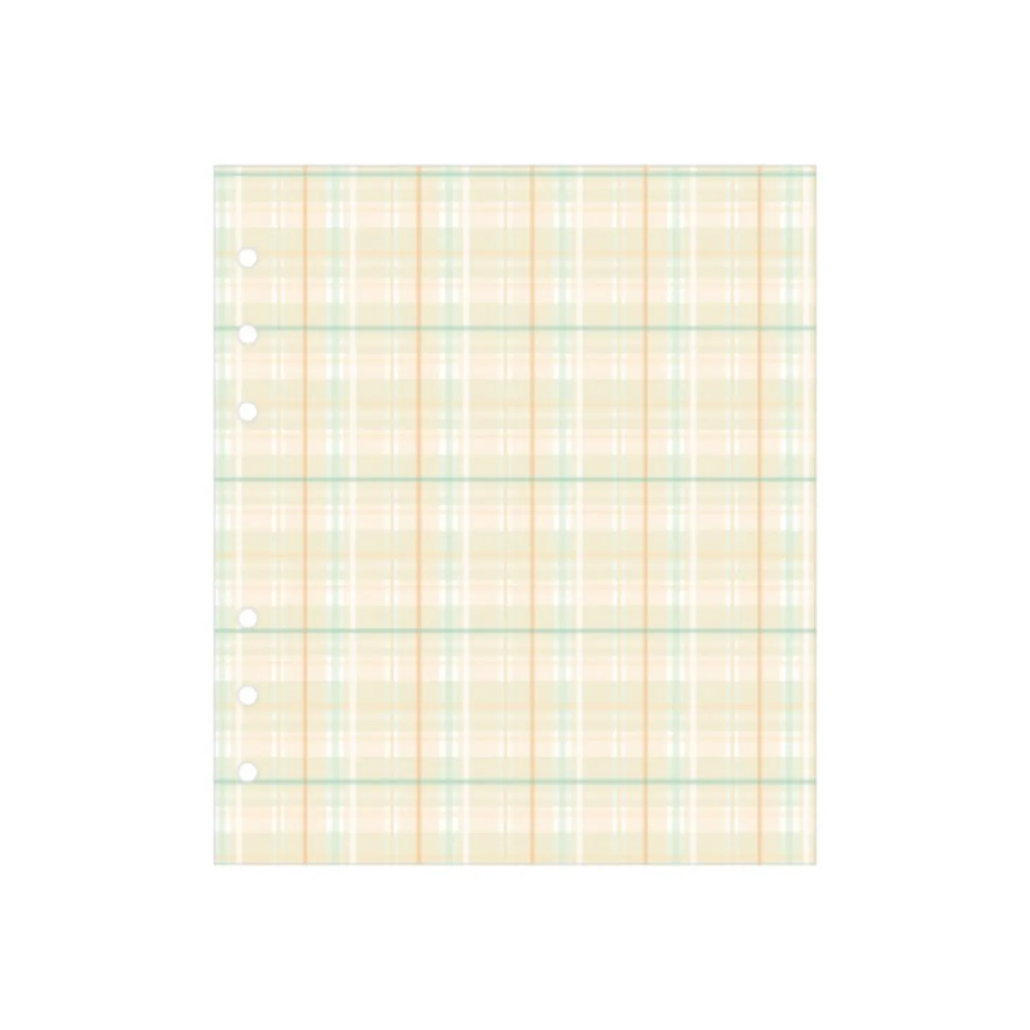 Check Pattern 6 Ring A6 Wide Note Refill