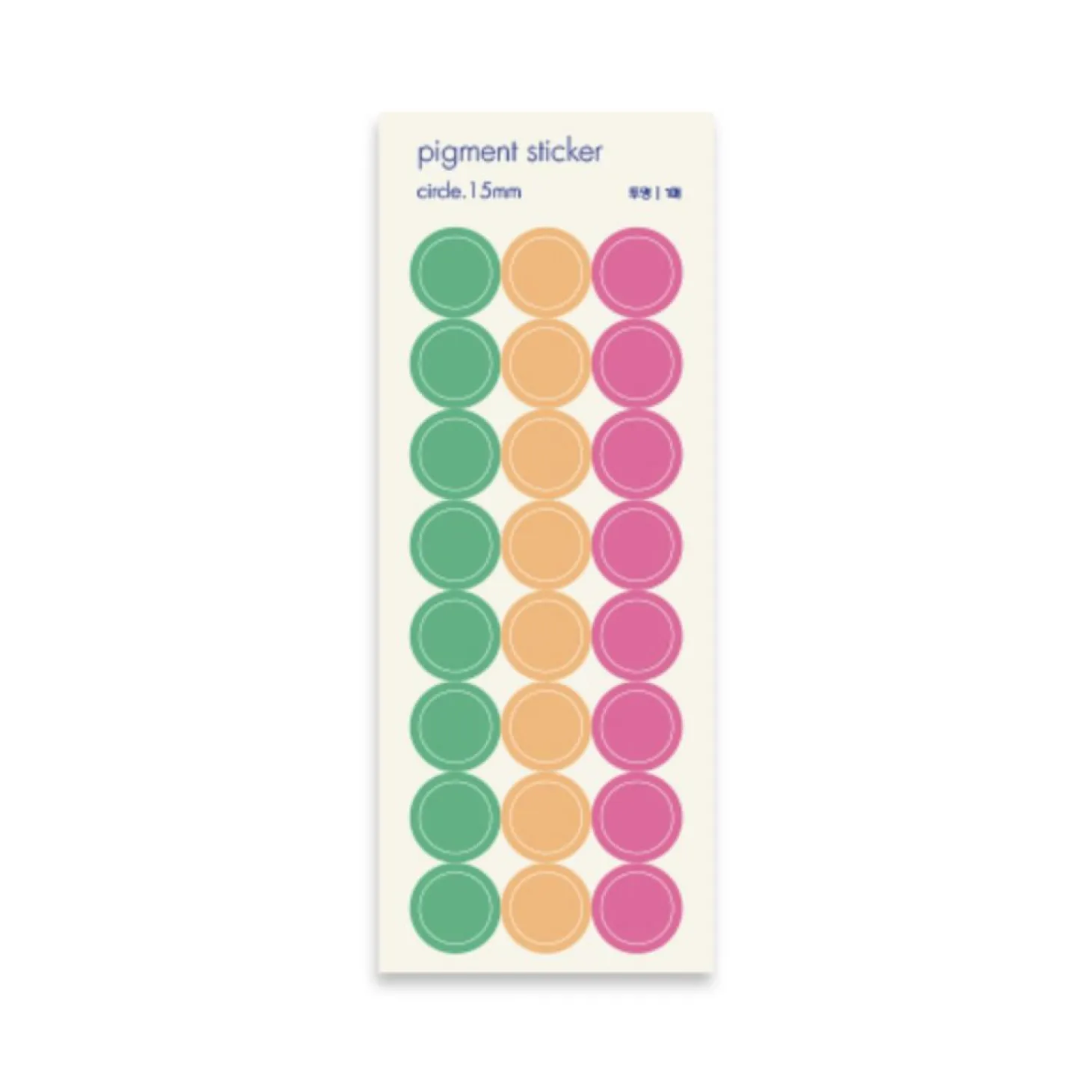 Circle Pigment See-through Sticker