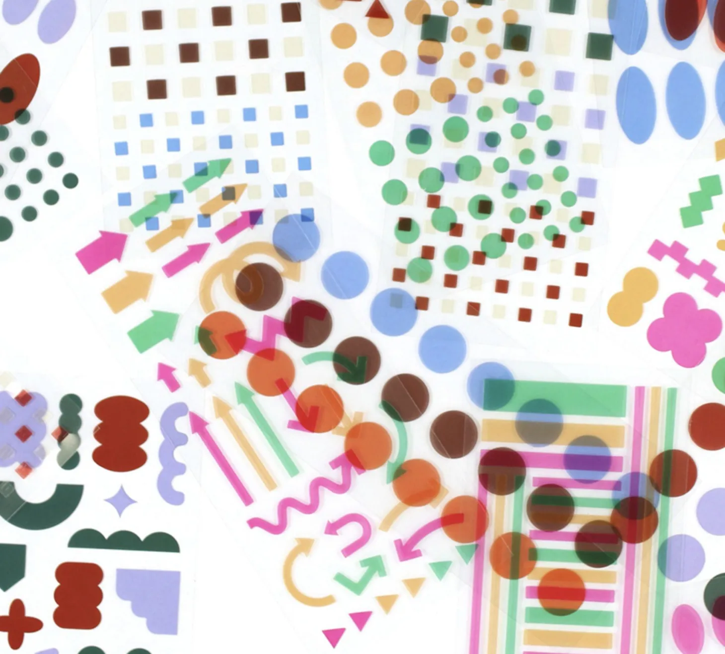 Circle Pigment See-through Sticker
