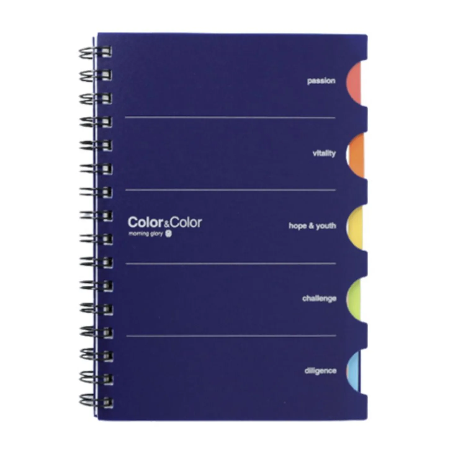 Colorful Index A5 Spiral Lined Notebook