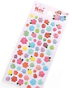 Colorful Rose Deco Sticker