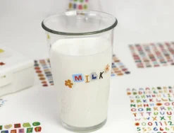 Color Recipe Alphabet Removable Sticker