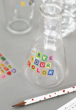 Color Recipe Alphabet Removable Sticker