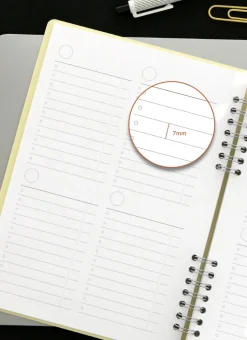 Compact A5 Hardcover Checklist Notebook