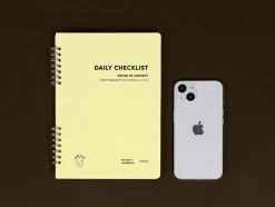 Compact A5 Hardcover Checklist Notebook