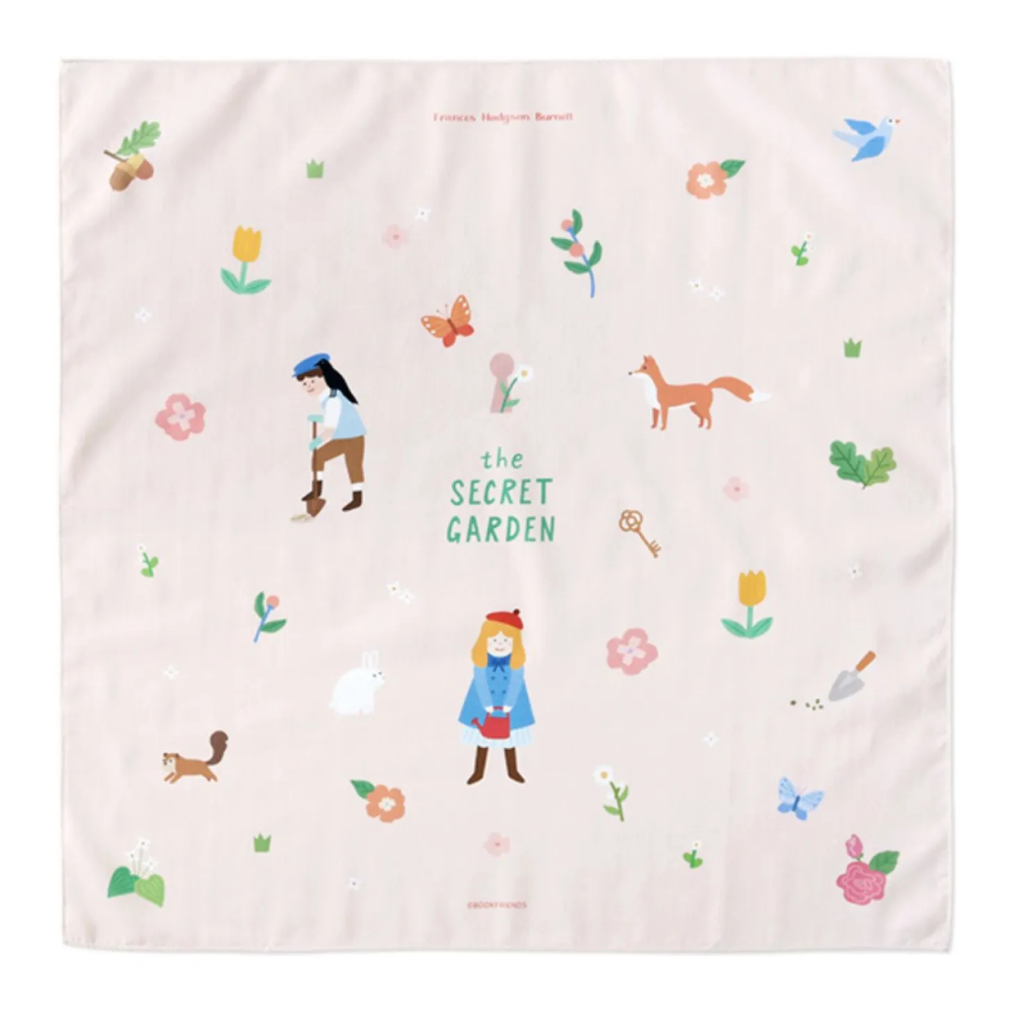 Cotton Illustration Handkerchief