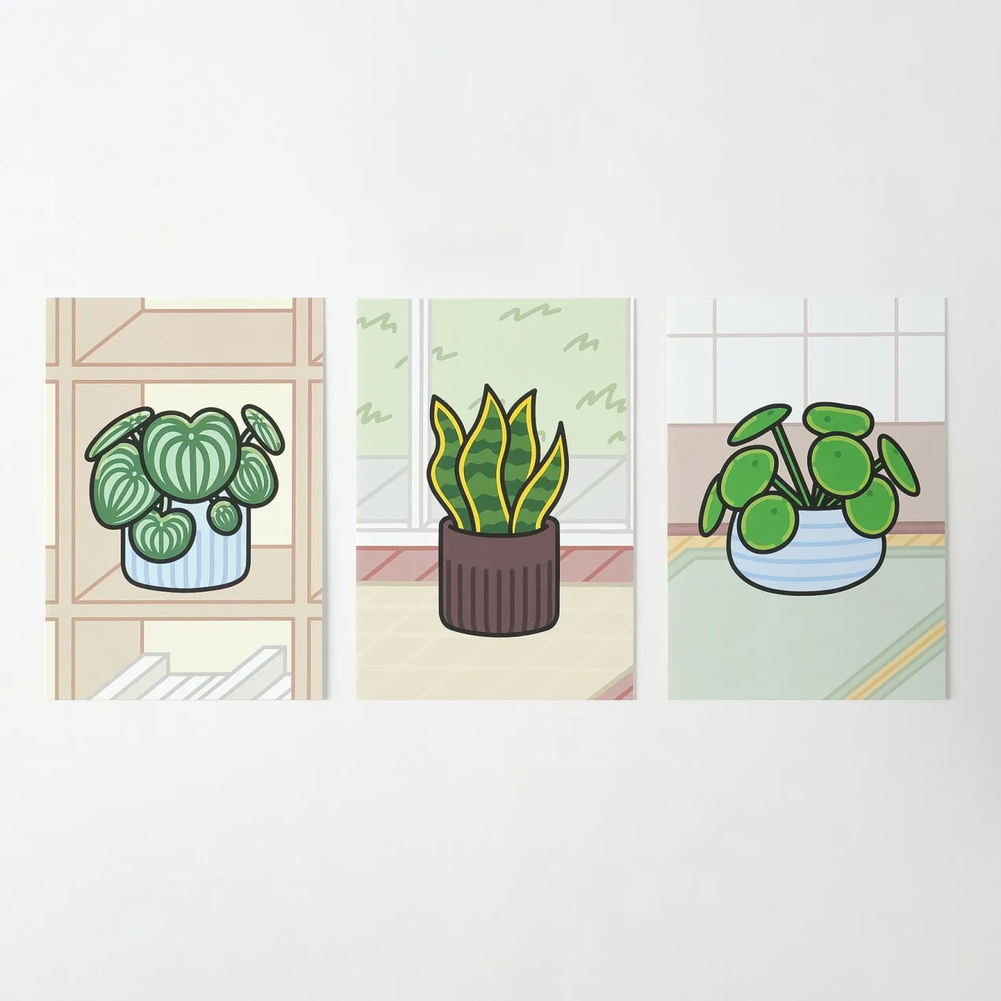 Cozy Home Houseplant Postcard
