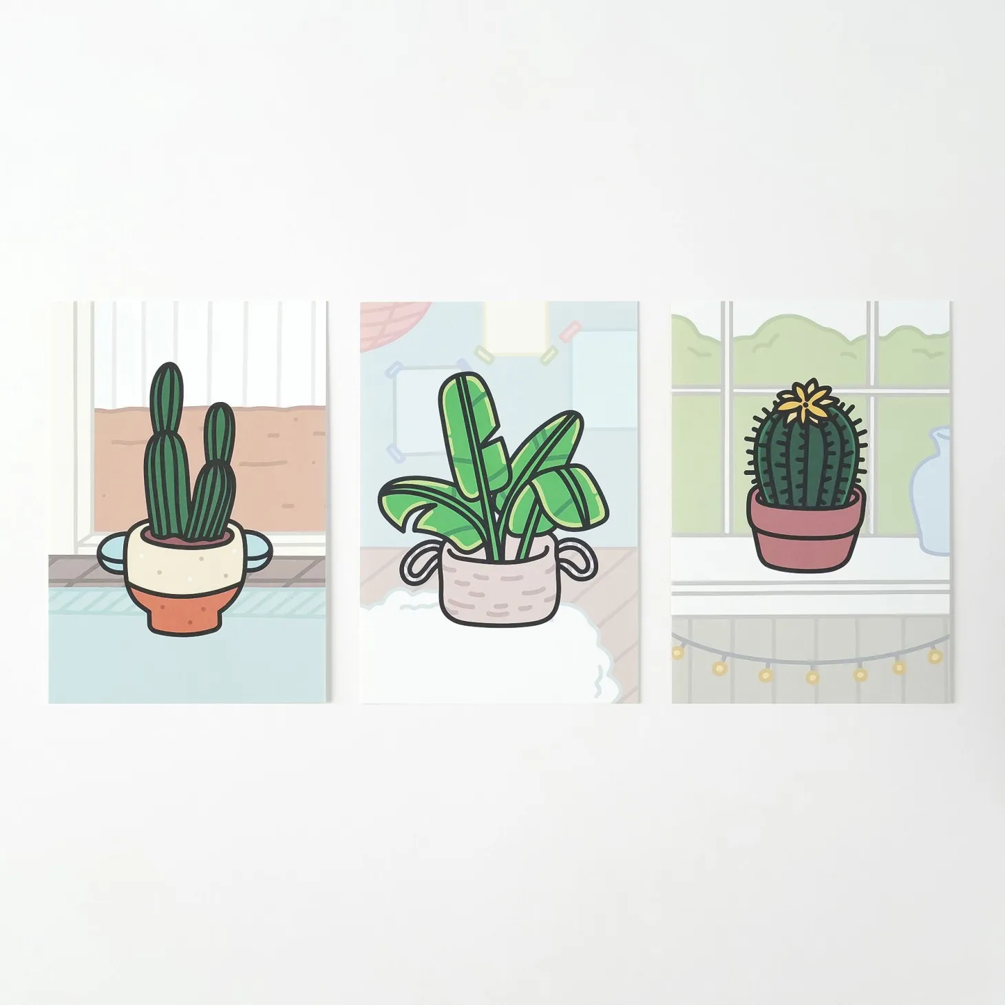 Cozy Home Houseplant Postcard