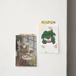 Cozy Home Houseplant Postcard