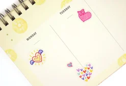 Crayon Heart Deco Sticker