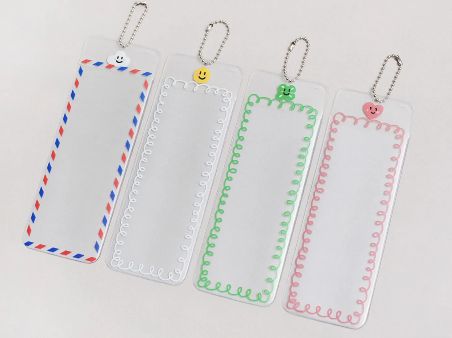 4 Cut Slim Photo Holder Key Chain