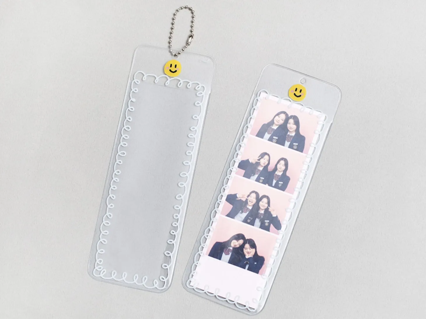 4 Cut Slim Photo Holder Key Chain