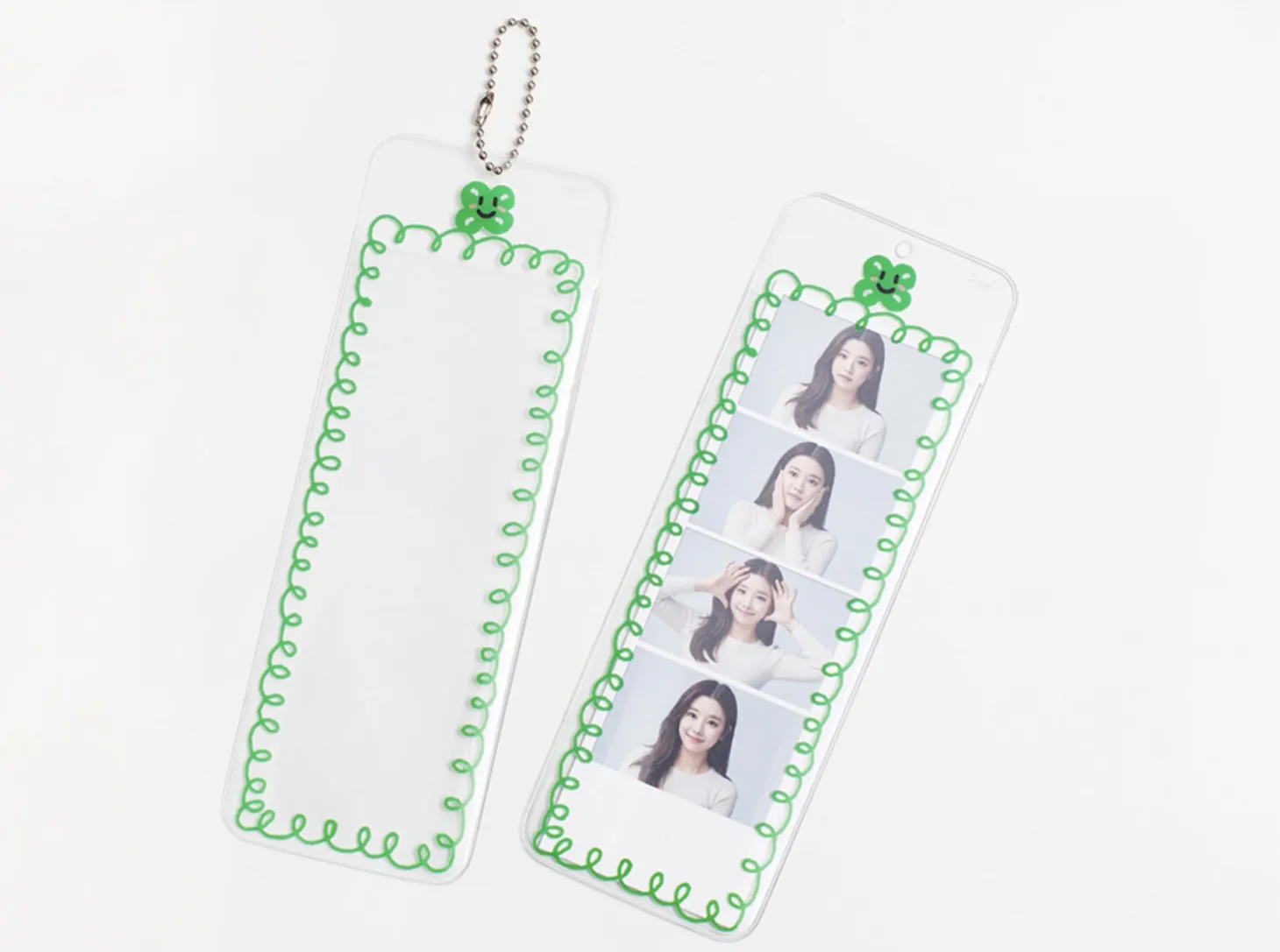 4 Cut Slim Photo Holder Key Chain