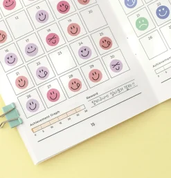 30 Days Goal Tracking Slim Notebook