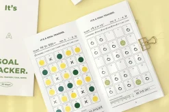 30 Days Goal Tracking Slim Notebook