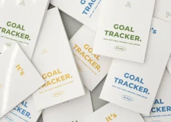 30 Days Goal Tracking Slim Notebook
