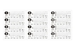 Diary Date Sticker Set