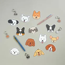 Dog Face Acrylic Key Ring