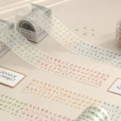 Doodle Alphabet Kiss Cut Deco Tape