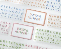 Doodle Alphabet Kiss Cut Deco Tape