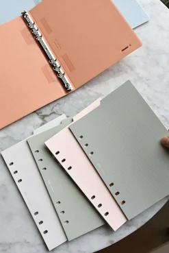 Double-sided Classy 6 Ring A5 Index Planner Refill