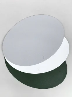 Ellipse Edge Leather Dining Placemat