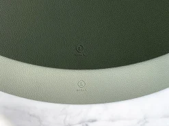 Ellipse Edge Leather Dining Placemat