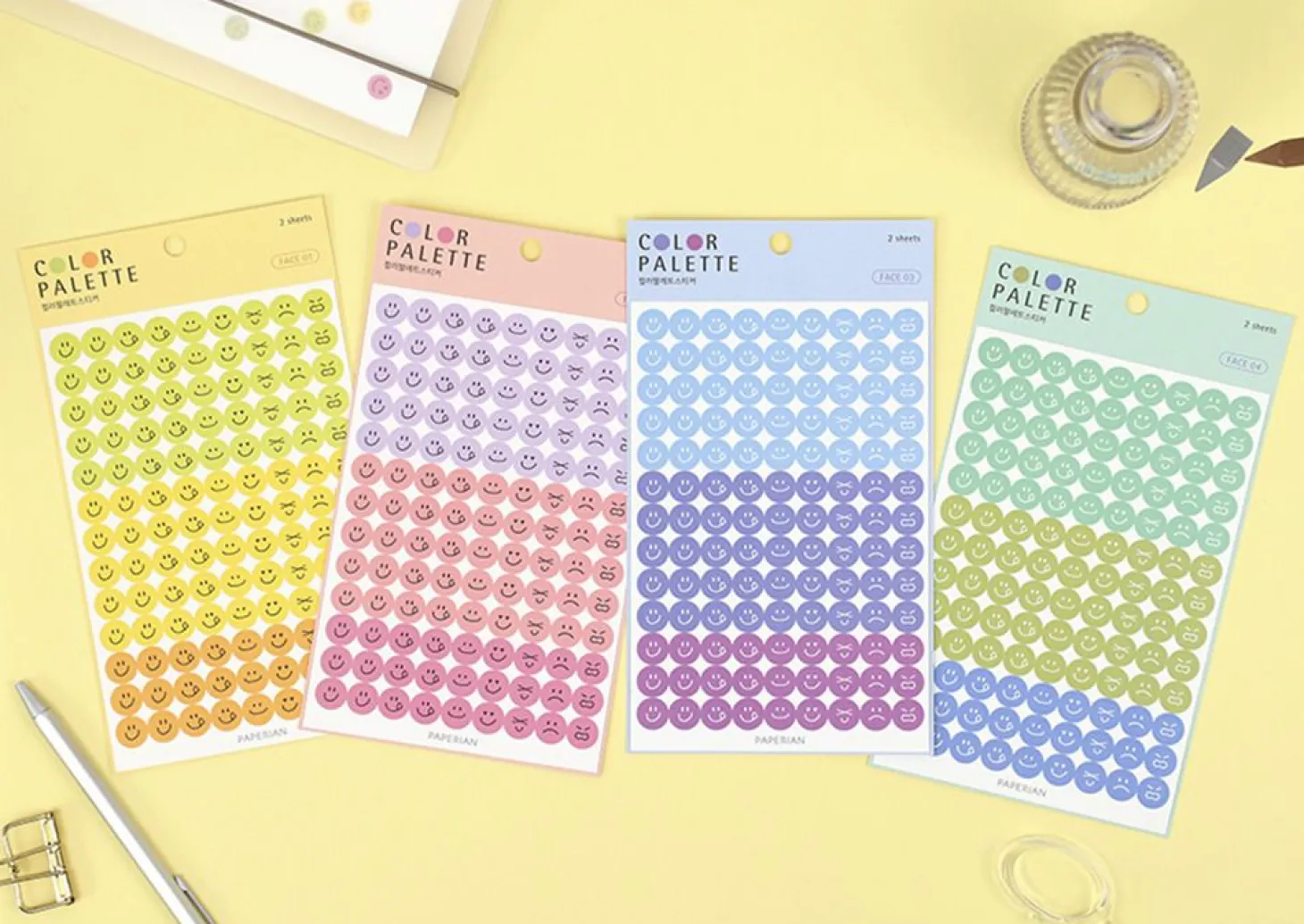 Face Color Palette Sticker