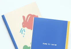 Garden Illustration Plain Notebook