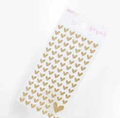 Gold Heart Deco Sticker