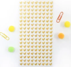 Gold Heart Deco Sticker