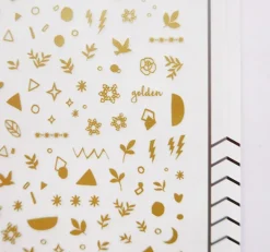Gold Nail Deco Sticker