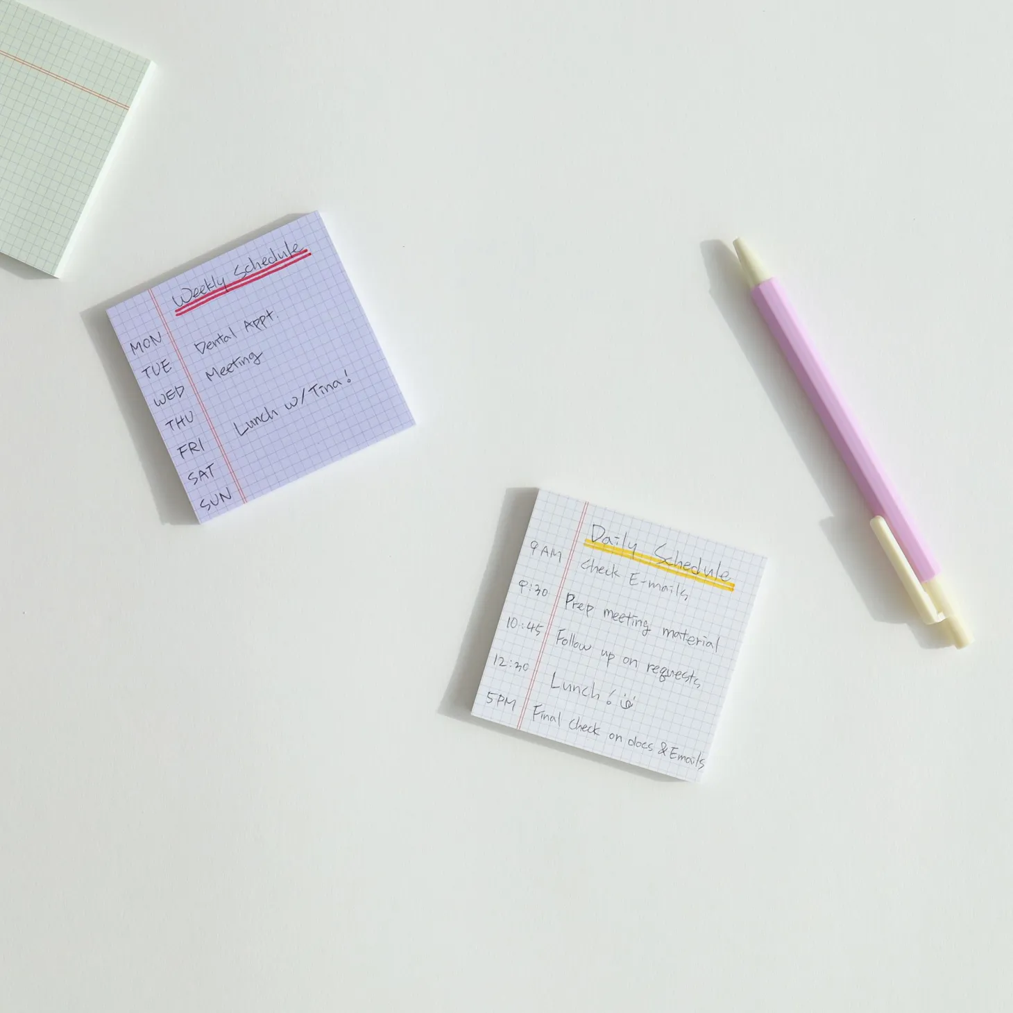 Grid Pattern Sticky Note v3