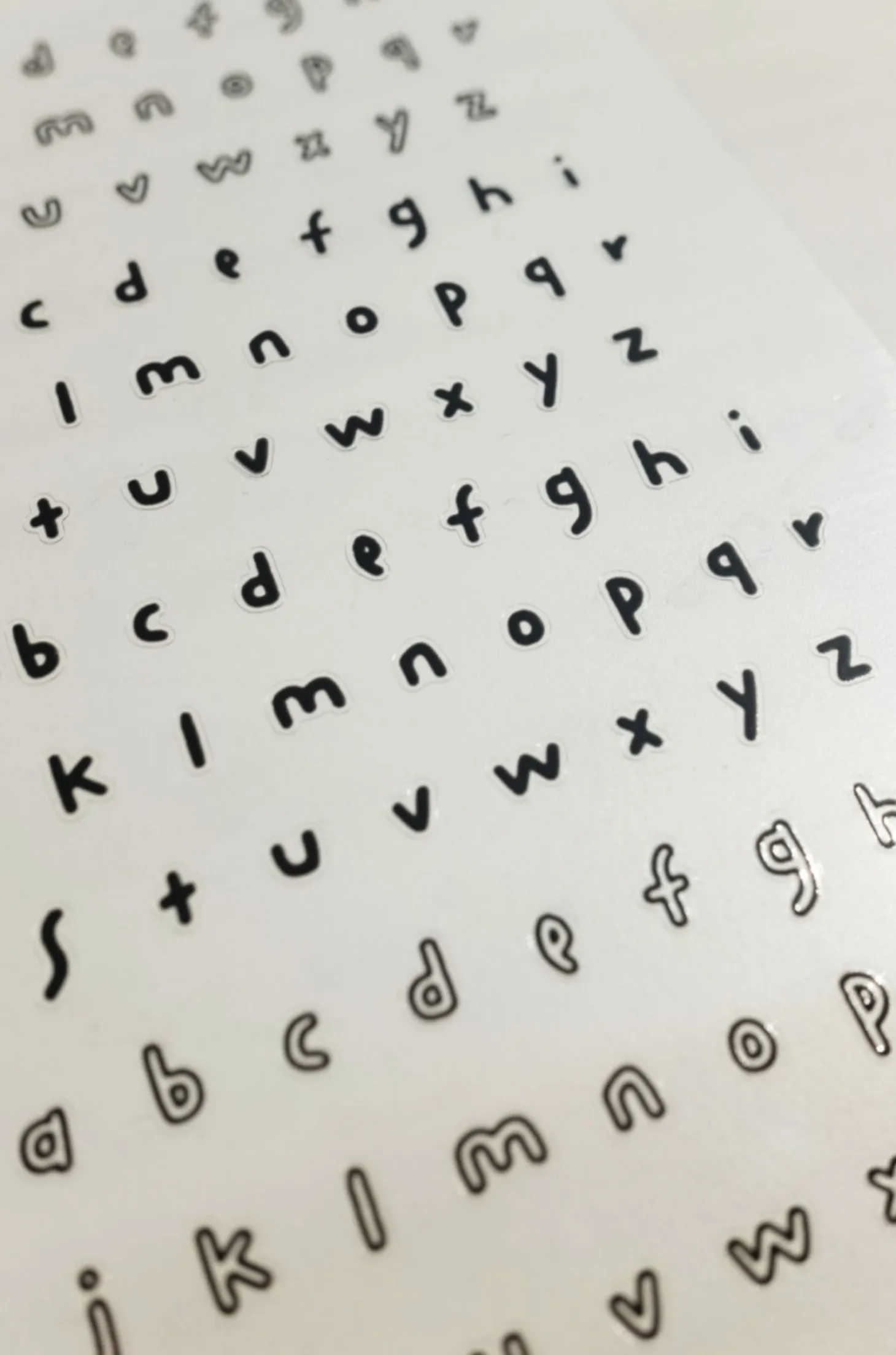 Handwriting #1 Alphabet Deco Sticker
