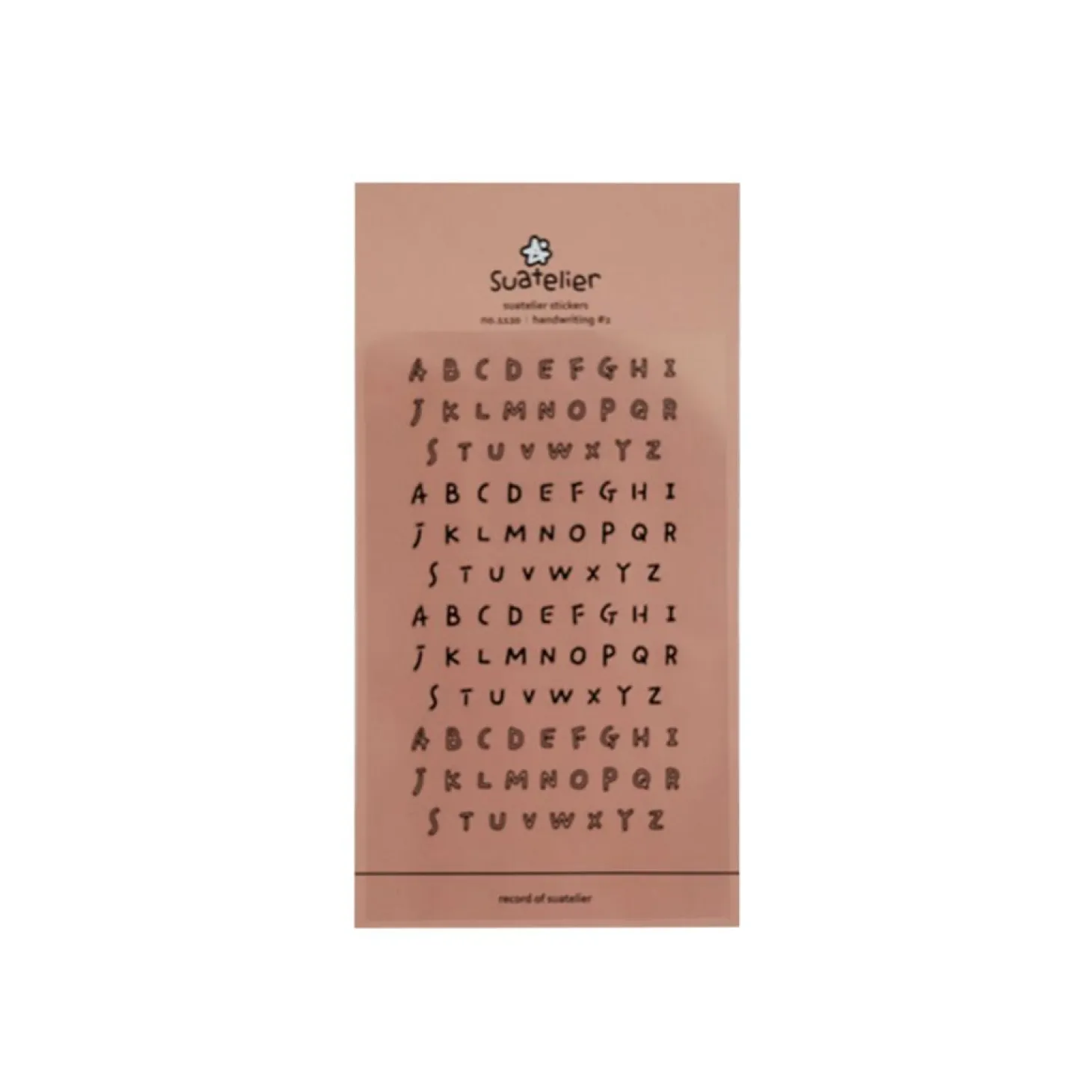 Handwriting #2 Alphabet Deco Sticker