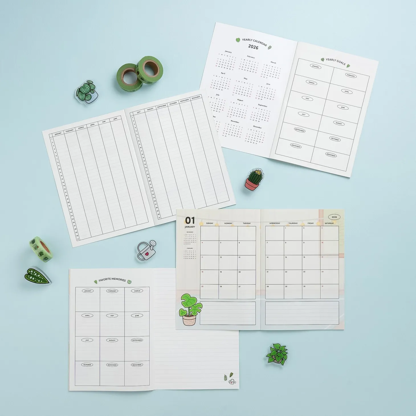 2026 Houseplant Monthly Planner
