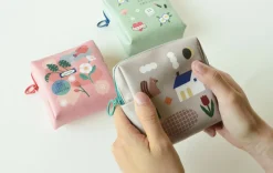 Illustrated Mini Zip Pouch