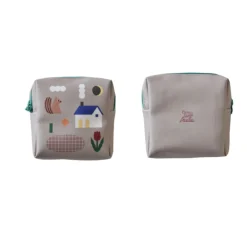 Illustrated Mini Zip Pouch